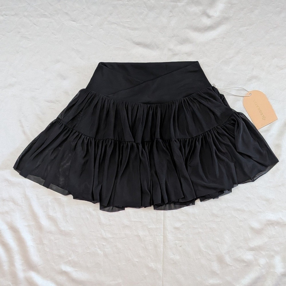 New Blogilates Women's Ballerina Skort Athletic Activewear Black XS‎ (0-2)